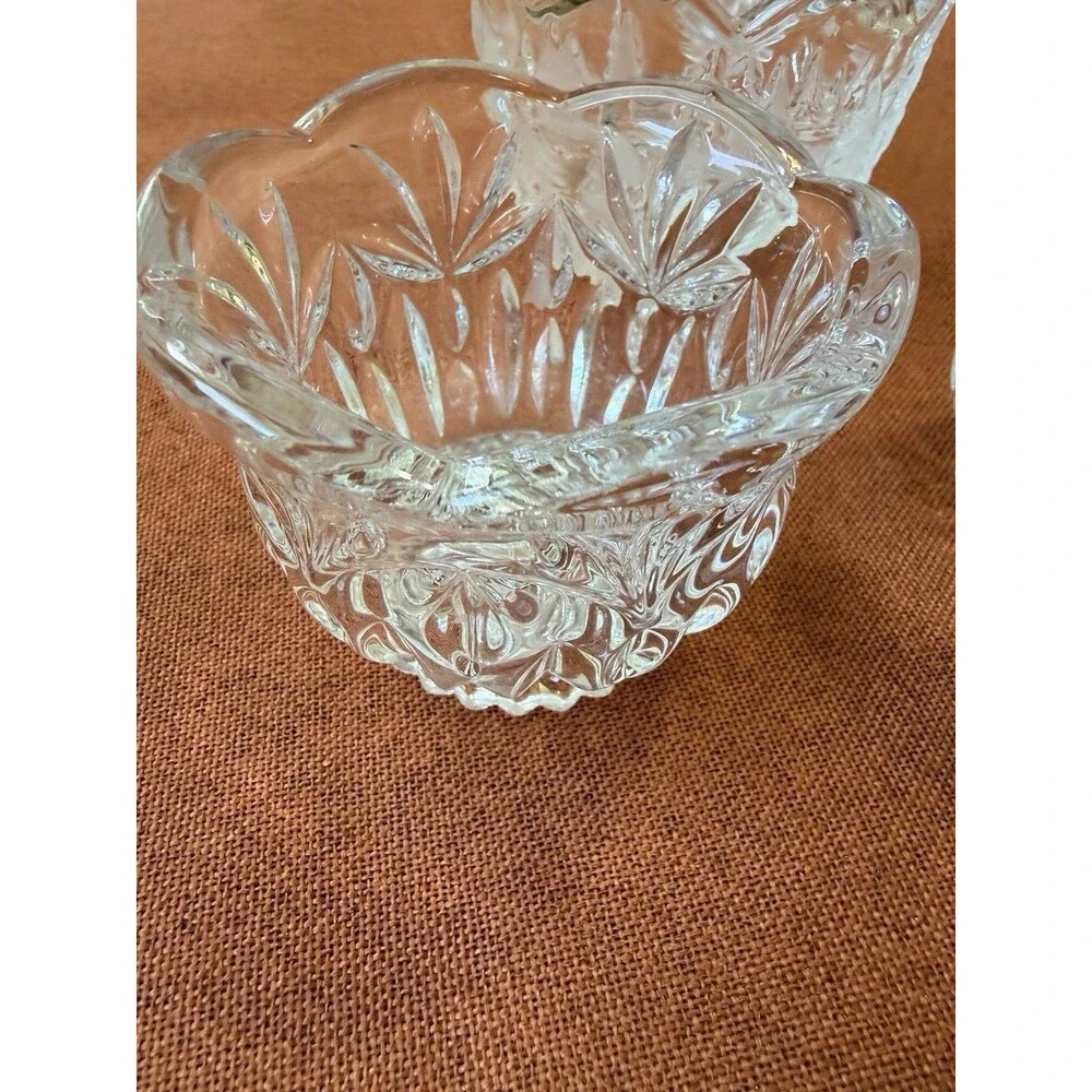 3 Lead Crystal Candle Holders - 2 Princess House, 1 Mikasa